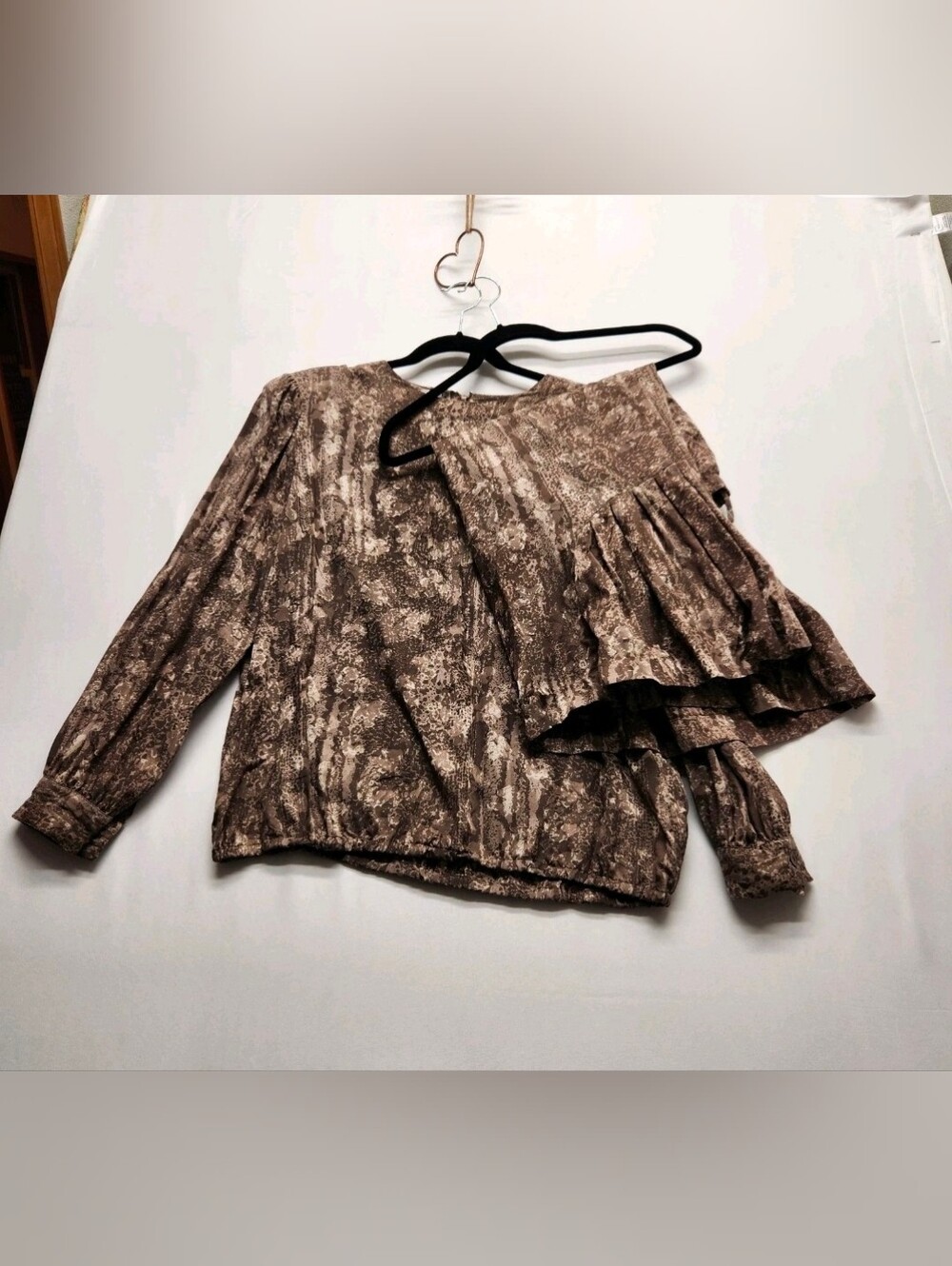 ⭐️Vintage Brownstone Studio New York 100% Silk 2-Piece Skirt Set Size 18